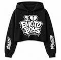 I Love Emoto Boys Cropped Hoodie